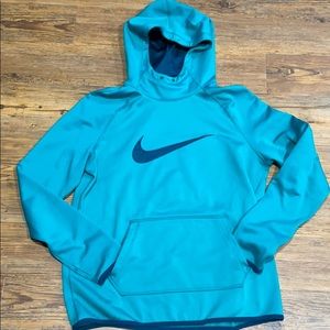 Nike Dri-fit teal hoodie